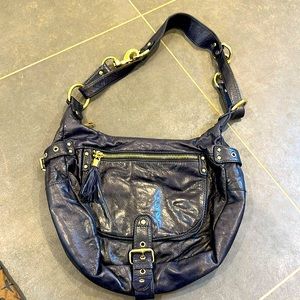 Rebecca Minkoff genuine leather deep navy blue shoulder crossbody bag